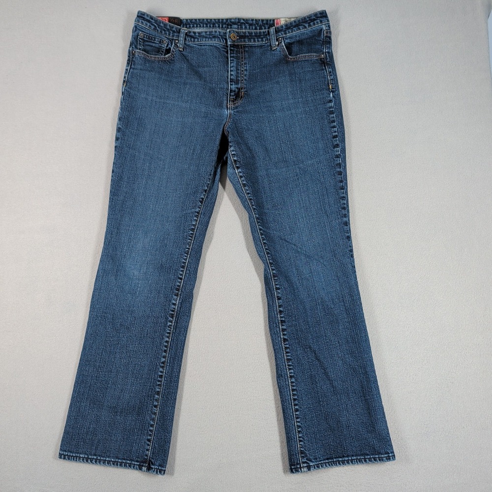 Gap Jeans Women 16R Blue 1969 Classic Fit Straight Leg‎ Handsanded Rinse Denim